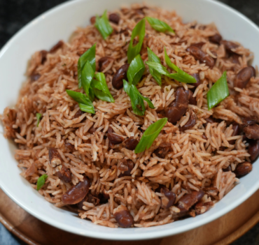 Brown rice & peas (Diri Kole)