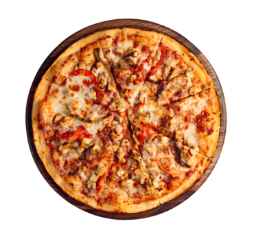 Haitian Fried Chicken Pizza