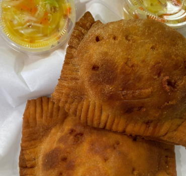 Pate Kòde filled with smoked herring