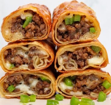 Philly cheesesteak egg rolls (2 count)